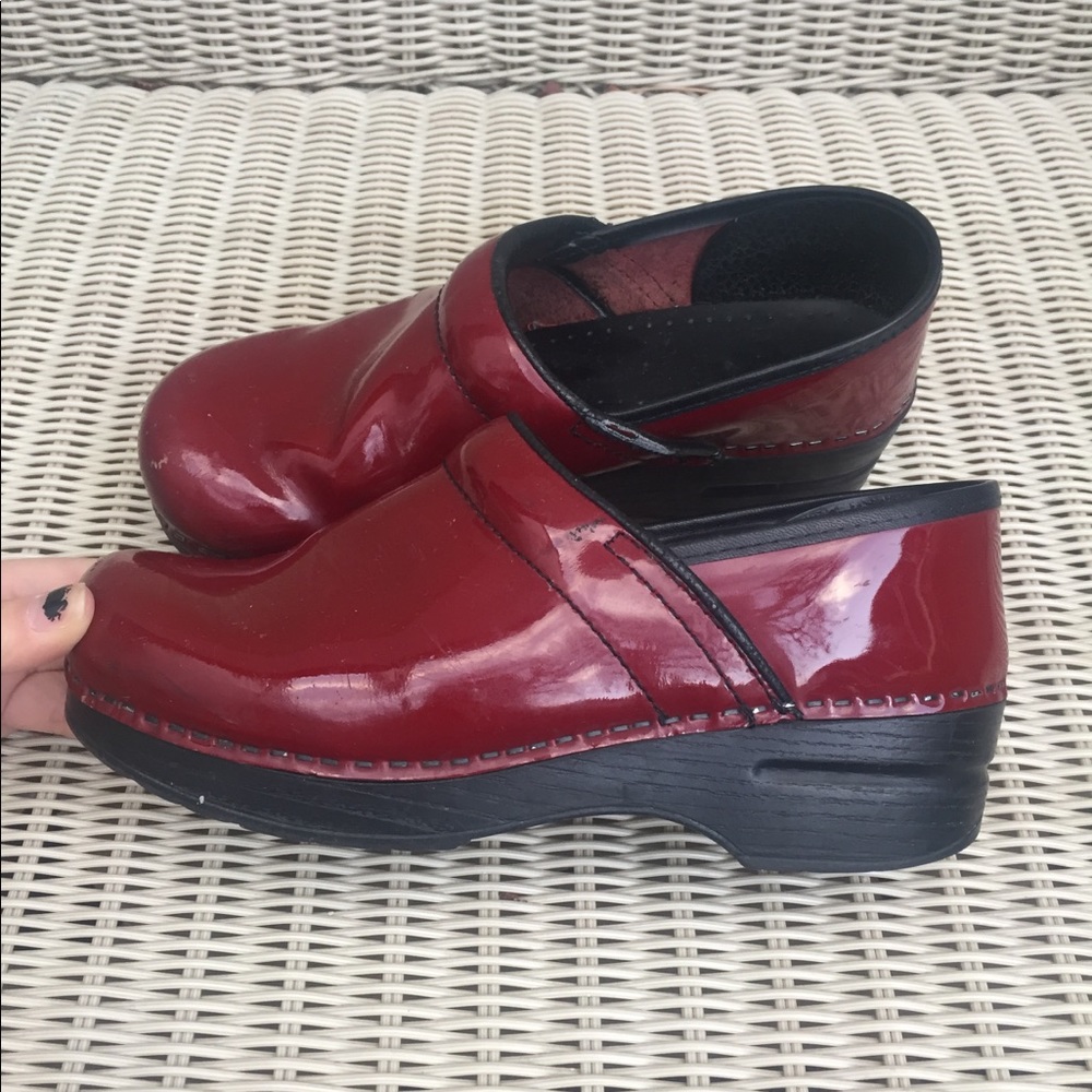 Dansko red clogs size 38